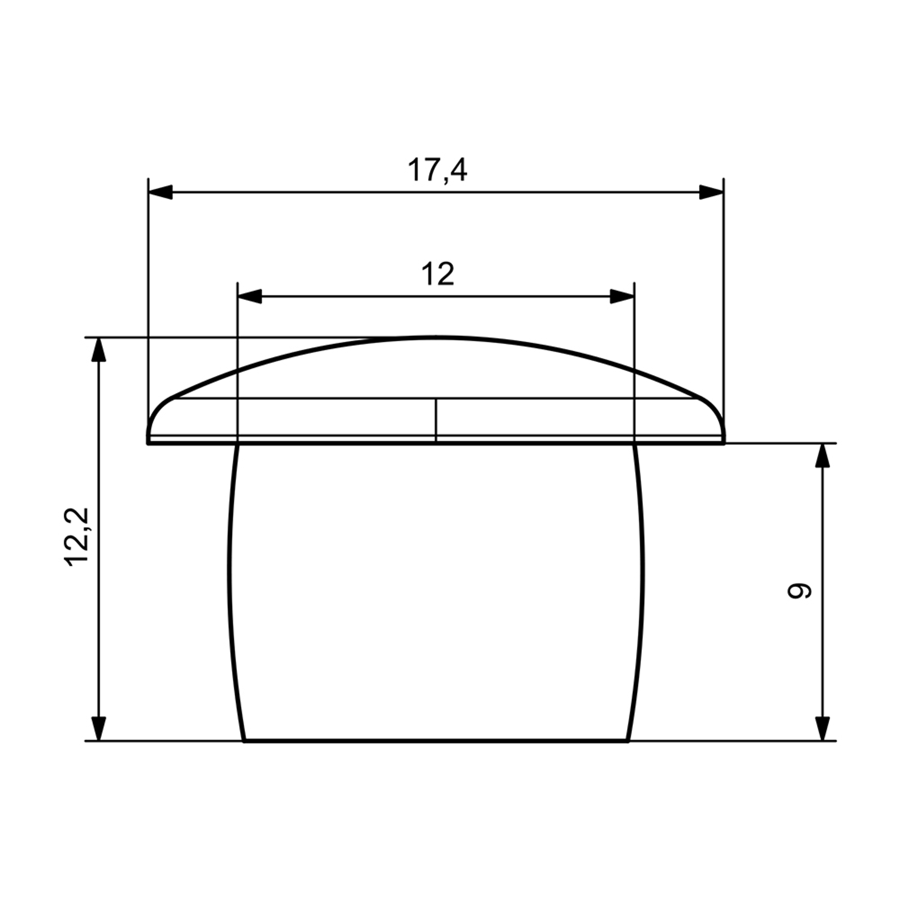 T0010-B07.B003 - 12 mm Black Screw Cap T0010-B07.B003 - 12 mm Black Screw Cap
