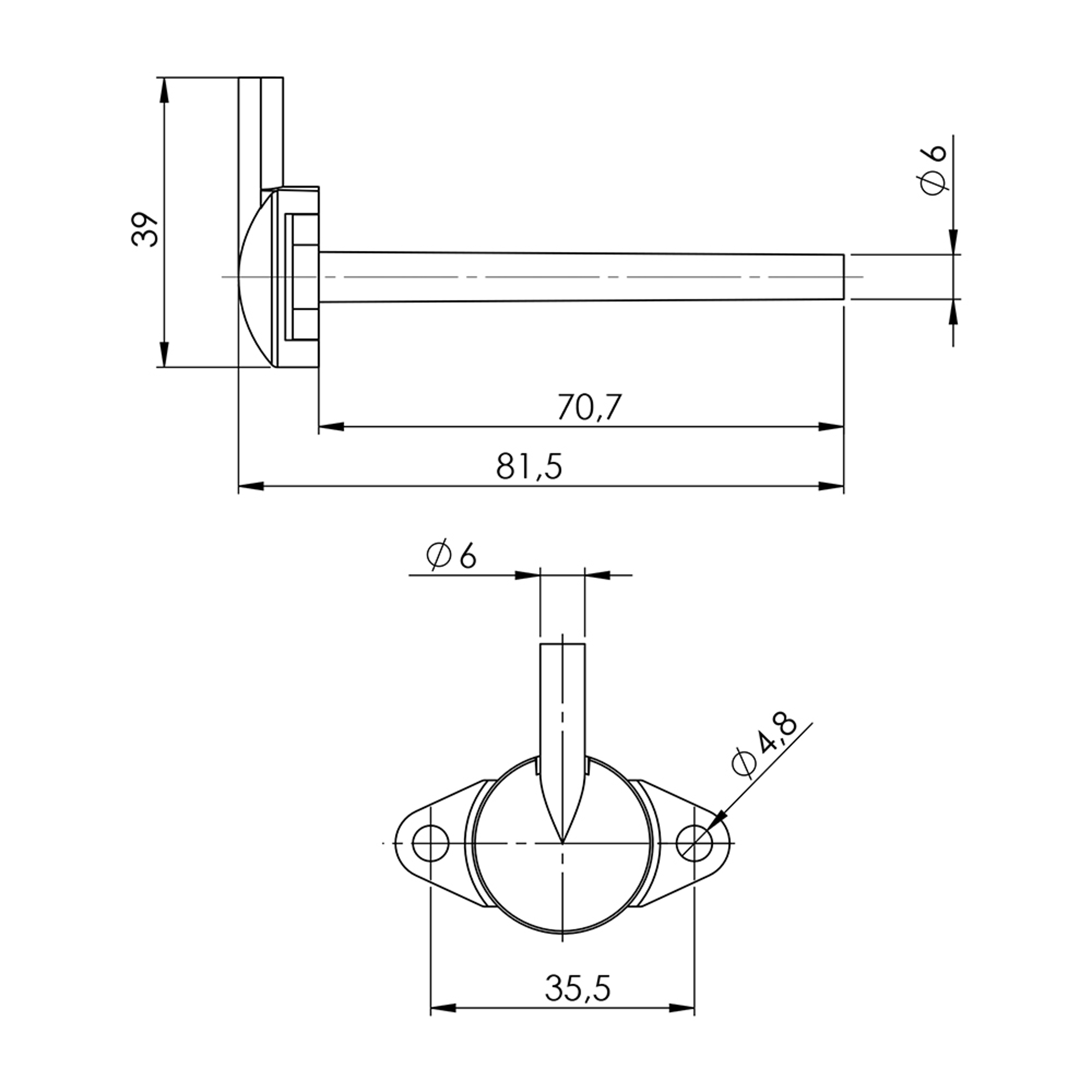 B0013 - 90° Manometre Bağlantı Borusu