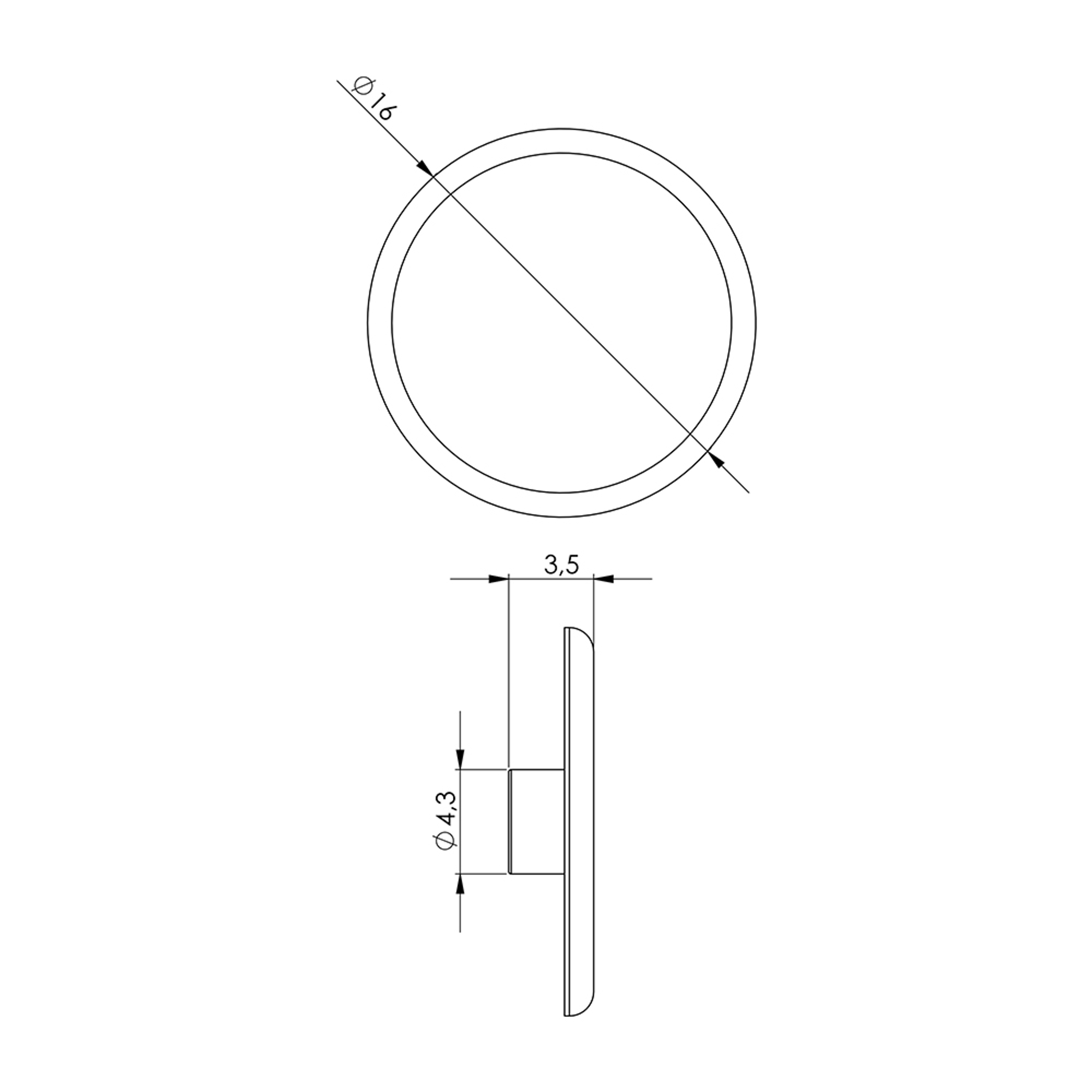 T0007 - B07.A006 - Vida Tıpası Ral 9016 T0007 - B07.A006 - Vida Tıpası Ral 9016