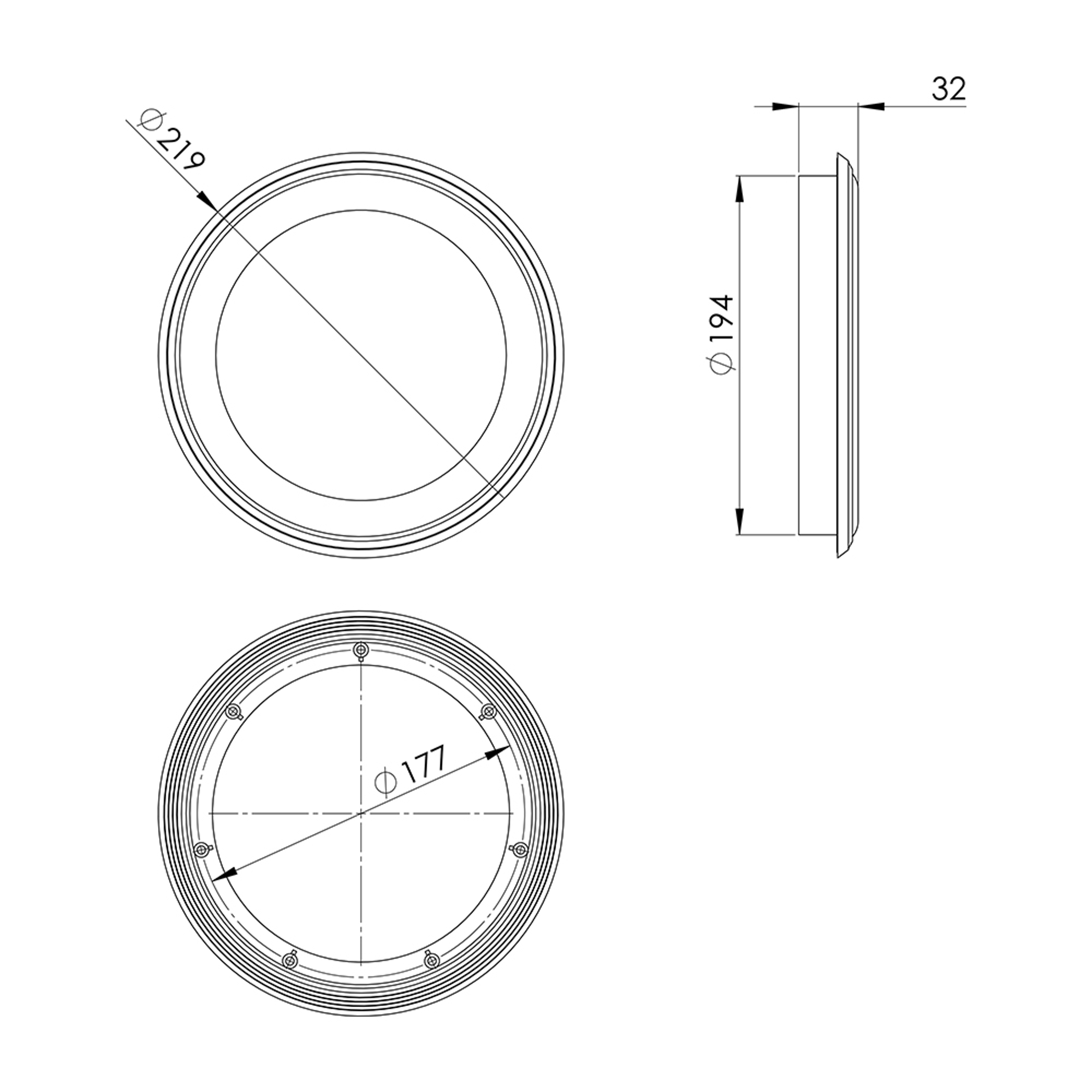 C0006 - B11. A01 - Sanded Lighting Porthole C0006 - B11. A01 - Sanded Lighting Porthole
