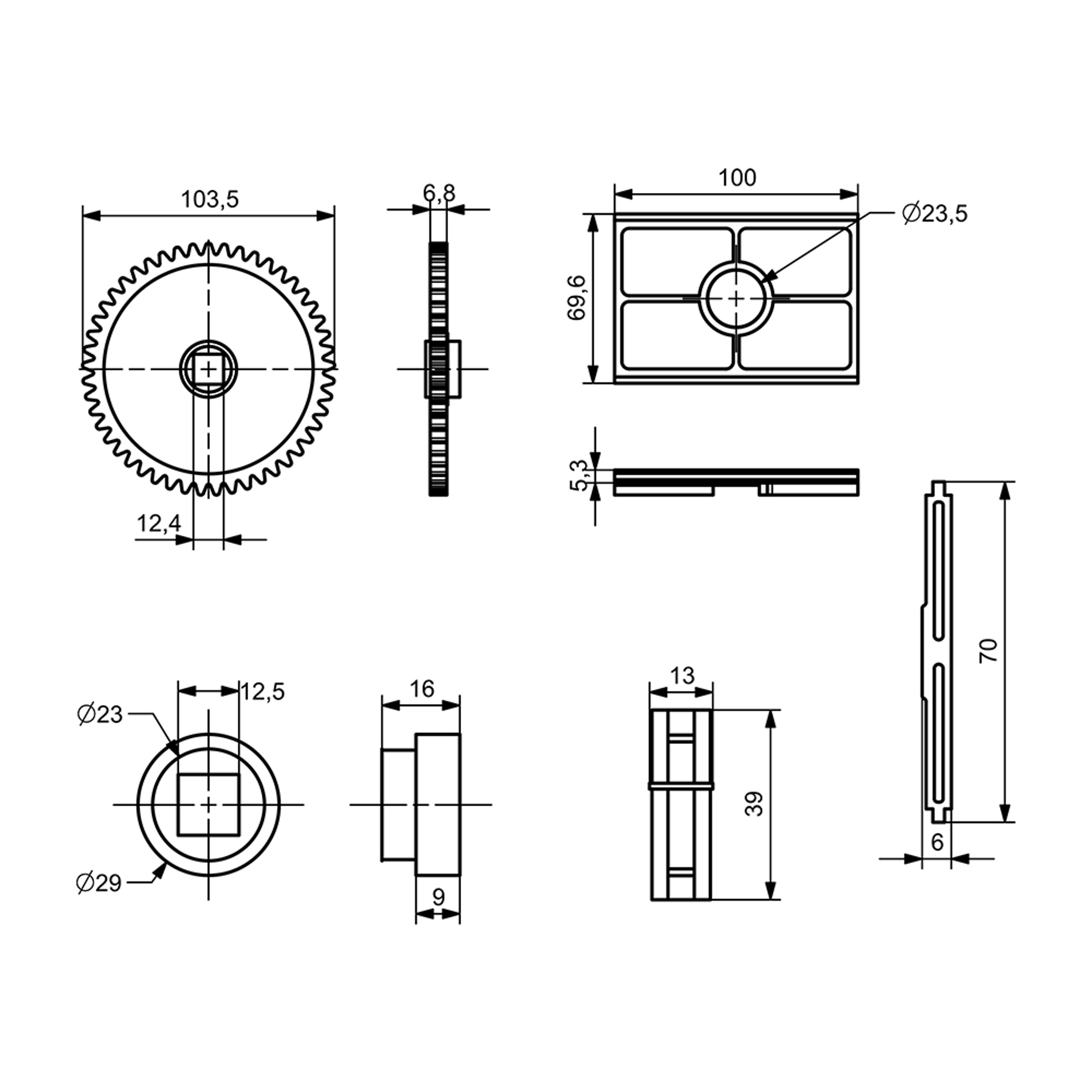 D0001 - Damper Dişli Takımı